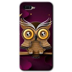 Oppo RX17 Neo Owl Bird Branch Baskılı Uyumlu Silikon Kılıf