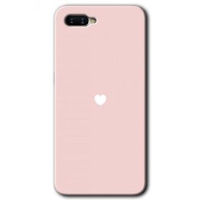 Oppo RX17 Neo Sade Kalp Baskılı Uyumlu Silikon Kılıf