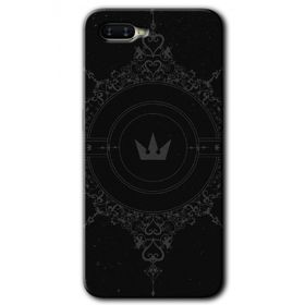 Oppo RX17 Neo Siyah Mandala 1 Baskılı Uyumlu Silikon Kılıf
