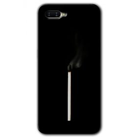 Oppo RX17 Neo Sönmüş Kibrit Baskılı Uyumlu Silikon Kılıf