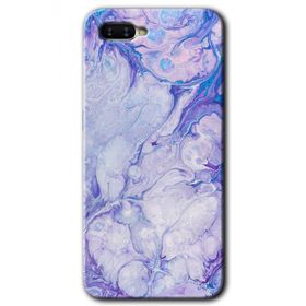 Oppo RX17 Neo Spots Lilac Baskılı Uyumlu Silikon Kılıf
