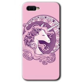 Oppo RX17 Neo Unicorn Pembe Baskılı Uyumlu Silikon Kılıf