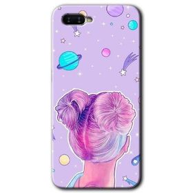 Oppo RX17 Neo Uzaylı Kız Baskılı Uyumlu Silikon Kılıf
