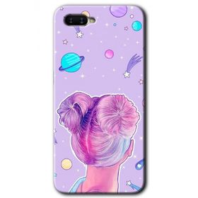 Oppo RX17 Neo Uzaylı Kız Baskılı Uyumlu Silikon Kılıf