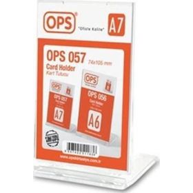 Ops 057 A7 Şeffaf Kart Tutucu