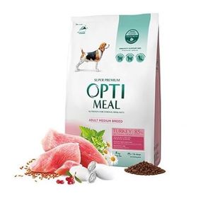 Opti Meal Hindi Etli 4 kg Orta Irk Yetişkin Köpek Maması