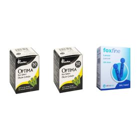 Optima 2x50 Adet Şeker Ölçüm Stribi + 100 Adet Parmak Delme Çubuğu