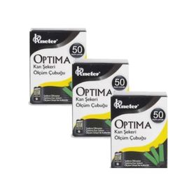 Optima 3x50 Adet Şeker Ölçme Çubuğu Strip