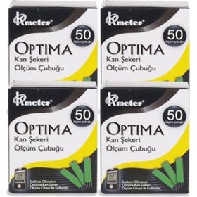 Optima 4x50'li Kan Şekeri Ölçüm Çubuğu