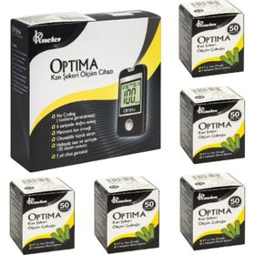 Optima Şeker Ölçüm Cİhazı + 5x50 Adet Strip