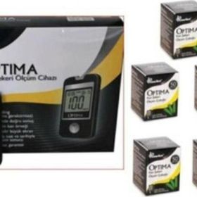 Optima Şeker Ölçüm Cİhazı + 5x50 Adet Strip