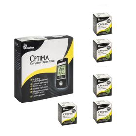 Optima Şeker Ölçüm Cİhazı + 5x50 Adet Strip