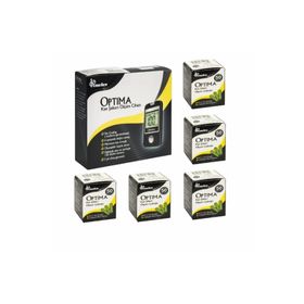 Optima Şeker Ölçüm Cİhazı + 5x50 Adet Strip