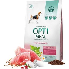 Optimeal 4 kg Süper Premium Hindili Orta Irk Yetişkin Köpek Maması