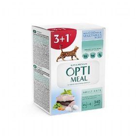 Optimeal 85 gr Morina Balıklı Sebzeli Yaş Kedi Maması