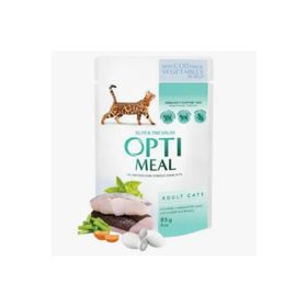 Optimeal 85 gr Morina Balıklı Sebzeli Yaş Kedi Maması