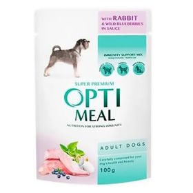 Optimeal 85 gr Tavşanlı Yaban Mersinli Küçük Irk Yetişkin Köpek Maması