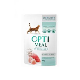 Optimeal 85 gr Tavuk-Hindi Tahılsız Kısır Kedi Konservesi