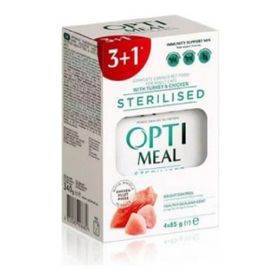 Optimeal Tahılsız Tavşan Hindi Konserve 85 gr 3+1 Kısırlaştırılmış Kedi Maması