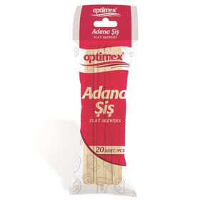 Optimex 10'lu Ahşap Adana Kebap Şiş