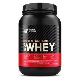 Optimum Whey Gold Standart Çilek Aromalı 908 gr Protein Tozu