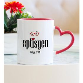 Optisyen Kalpli Kupa Bardak