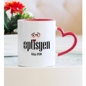 Optisyen Kalpli Kupa Bardak