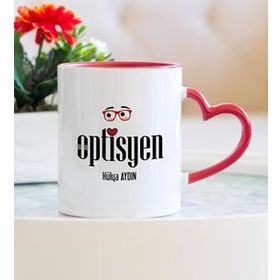 Optisyen Kalpli Kupa Bardak