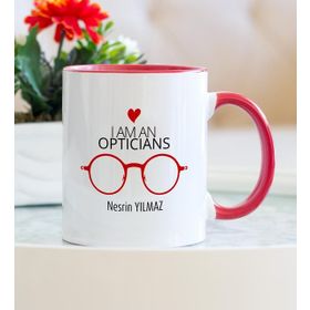 Optisyen Kırmızı Kupa Bardak