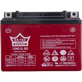 OR-TEC 12N6.5L-BS 12 V 6.5 Ah Motorsiklet Aküsü
