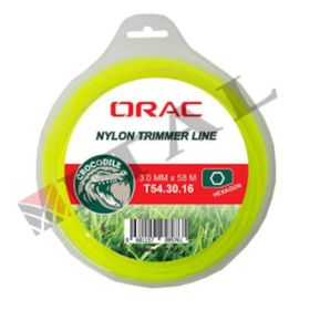 Orac 3.00 mm 56 m Altı Köşe Sarı Tırpan Misinası