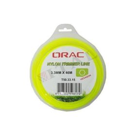 Orac 3,30 mm 46 mt Altı Köşe Sarı Tırpan Misinası