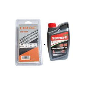 Orac 91 1.3 mm 28.5 Diş Köşeli Kesik Zincir ve 1 lt Zincir Yağı