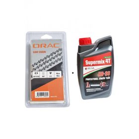 Orac 91 1.3 mm 28.5 Diş Köşeli Kesik Zincir ve 1 lt Zincir Yağı