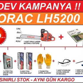 Orac LH5200 2.8 HP Benzinli Ağaç Kesme Makinesi
