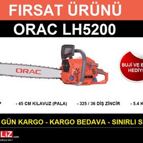 Orac LH5200 2.8 HP Benzinli Ağaç Kesme Makinesi