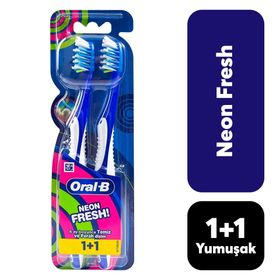 Oral-B 1+1 Neon Fresh Soft Diş Fırçası