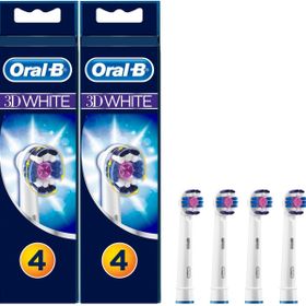 Oral-B 2x4 Adet 3D White Siyah Diş Fırçası Yedek Başlığı