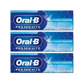 Oral-B 3D White Çay ve Kahve İçenler İçin 3x75 ml Diş Macunu