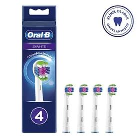 Oral-B 3D White Clean Maximiser 4 Adet Diş Fırçası Yedek Başlığı