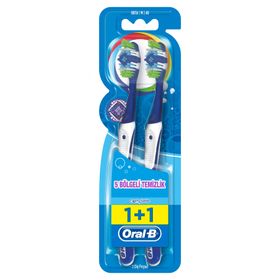 Oral-B Complete 5 Bölgeli Temizlik 1+1 Orta Diş Fırçası