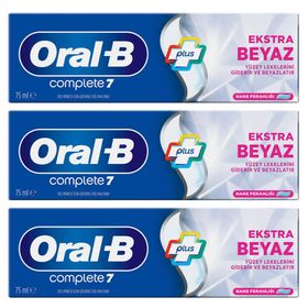 Oral-B Complete 7 Ekstra Beyaz 3x75 ml Diş Macunu