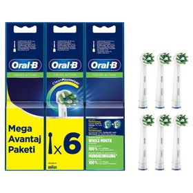 Oral-B Cross Action 6'lı Diş Fırçası Yedek Başlık
