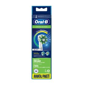 Oral-B Cross Action Clean Maximis 4'lü Yedek Başlık