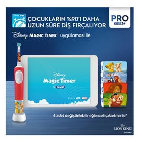 Oral-B D103 Vitality Pro Lion King Özel Seri Çocuk Şarjlı Diş Fırçası+Seyahat Çantası