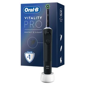 Oral-B D103 Vitality Pro Protect X Clean Siyah Şarjlı Yetişkin Diş Fırçası