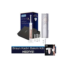 Oral-B Genius 20000 Şarj Edilebilir Rosegold Diş Fırçası+ Braun Epilatör