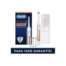 Oral-B Genius X Luxe Edition Yapay Zeka Destekli Şarj Edilebilir Rosegold Diş Fırçası+ Seyahat Kabı