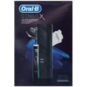 Oral-B Genius X Yapay Zeka Destekli Şarj Edilebilir Seyahat Kabı Özel Seri Siyah Diş Fırçası