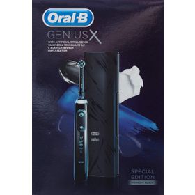 Oral-B Genius X Yapay Zeka Destekli Şarj Edilebilir Seyahat Kabı Özel Seri Siyah Diş Fırçası